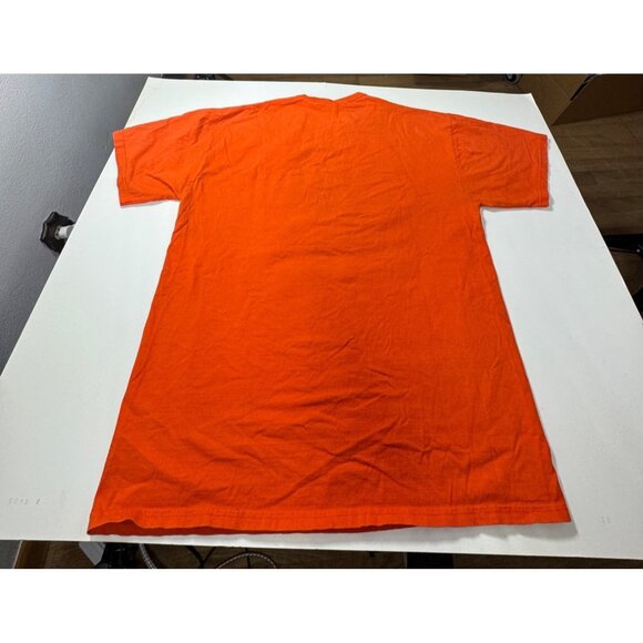 Illinois Fighting Illini Russell Athletic T-Shirt XL Orange 100% Cotton - Picture 2 of 8
